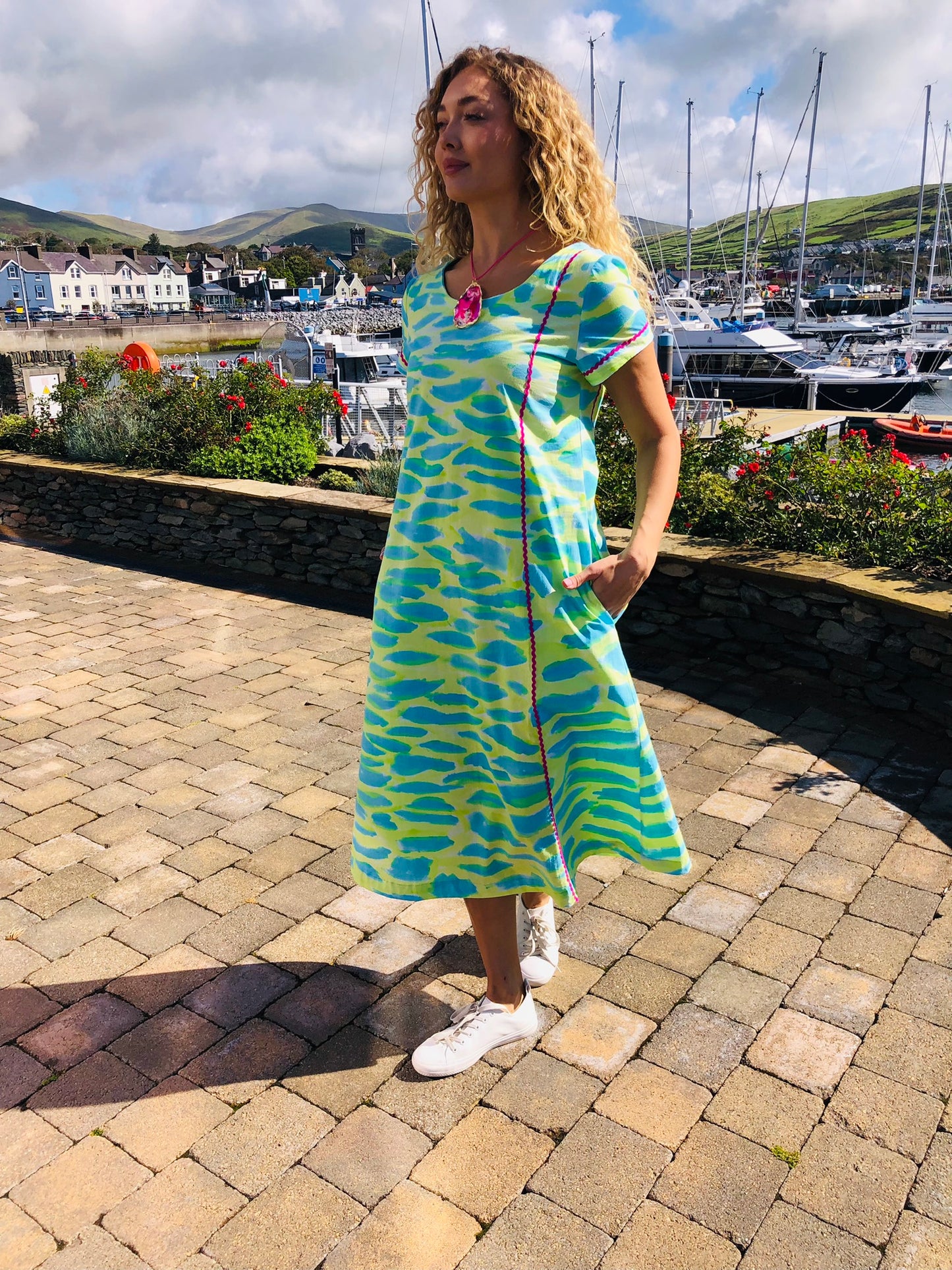 Handpainted Cotton Dress