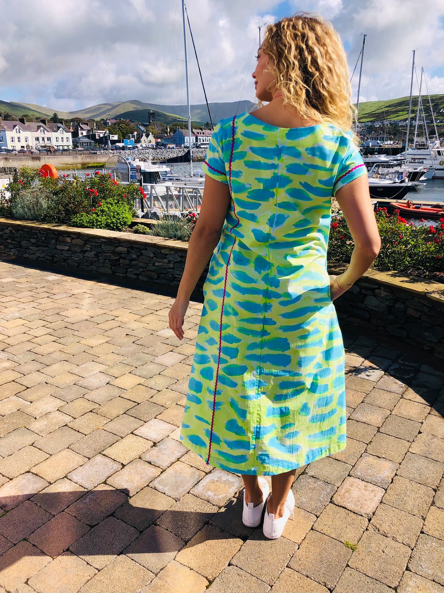 Handpainted Cotton Dress