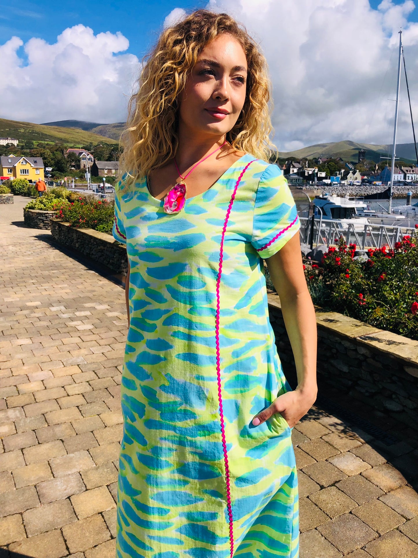 Handpainted Cotton Dress