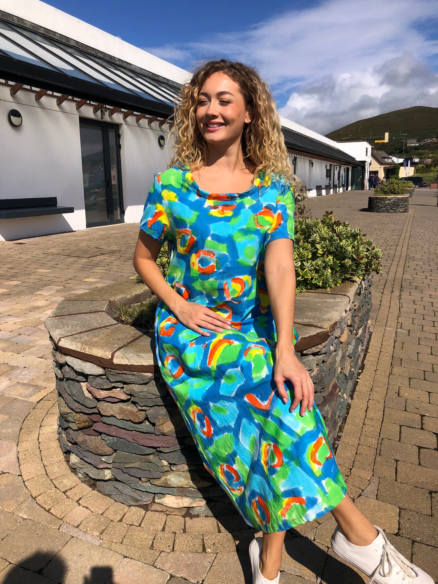 Handpainted Cotton Dress
