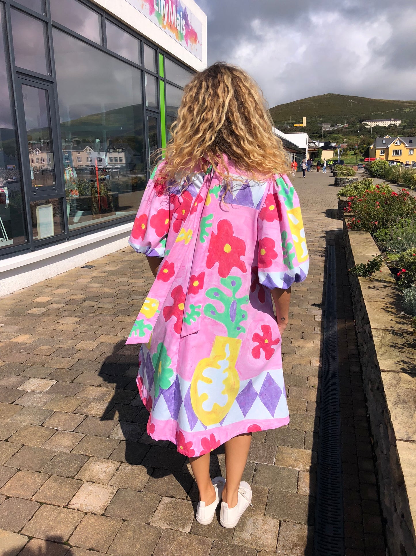 Handpainted Cotton Dress
