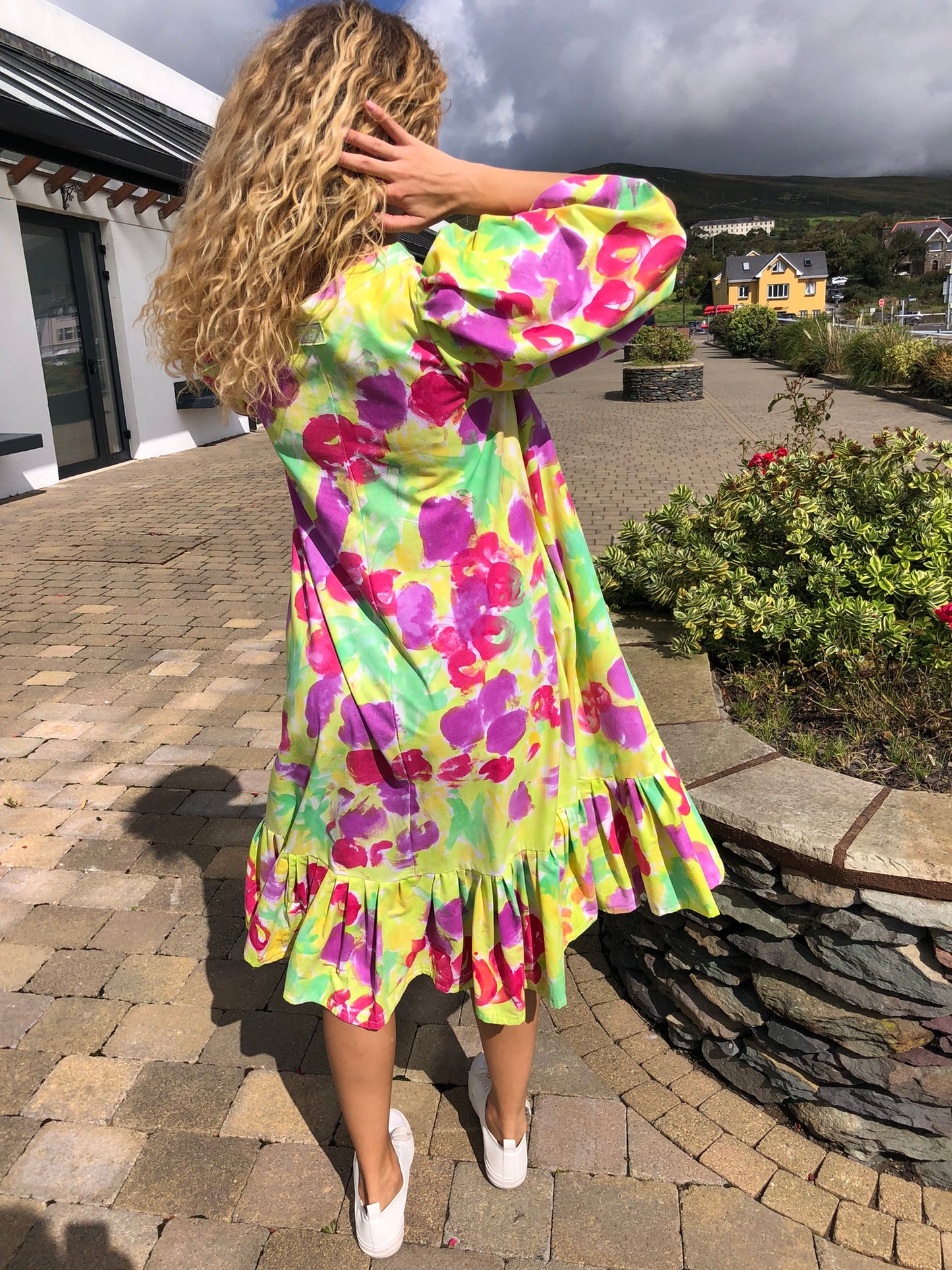 Handpainted Cotton Dress