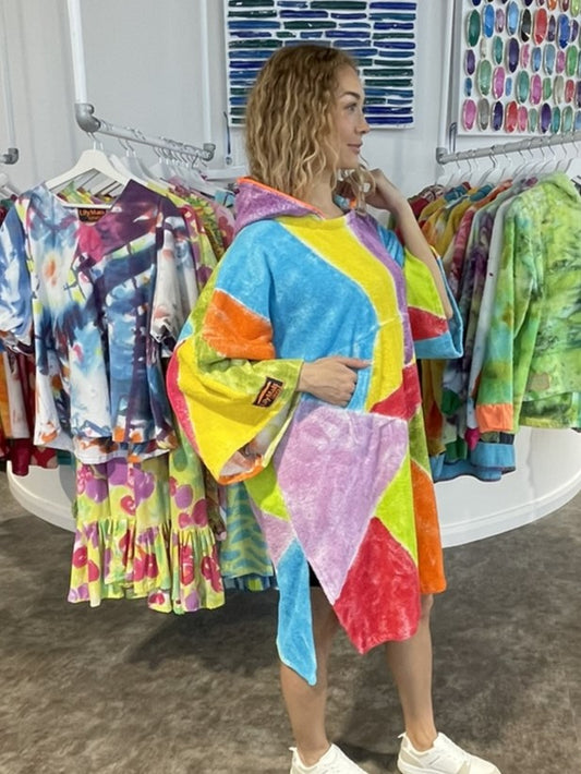 Handpainted Swim Poncho / Swimrobe