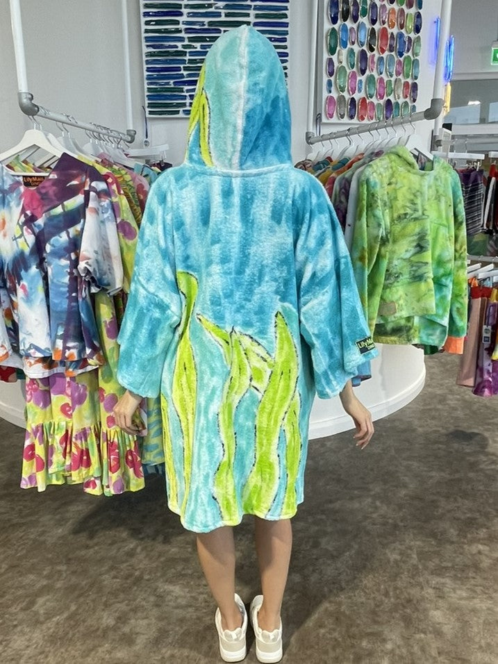 Handpainted Swim Poncho / Swimrobe