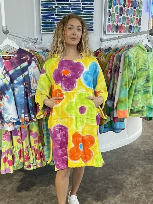 Handpainted Swim Poncho / Swimrobe