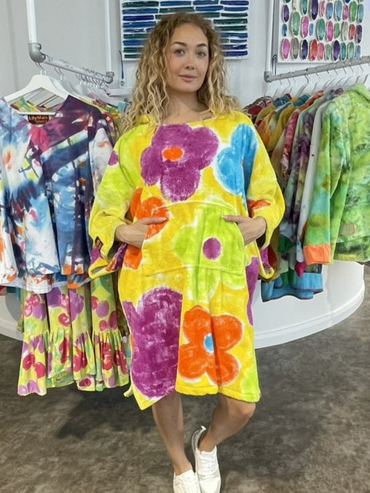 Handpainted Swim Poncho / Swimrobe