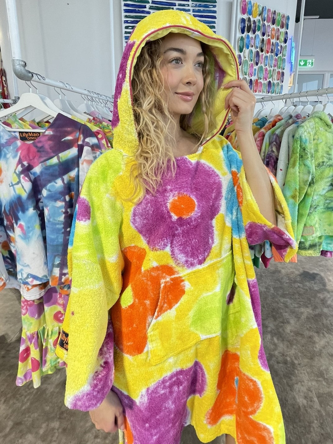 Handpainted Swim Poncho / Swimrobe