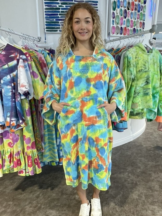 Handpainted Swim Poncho / Swimrobe
