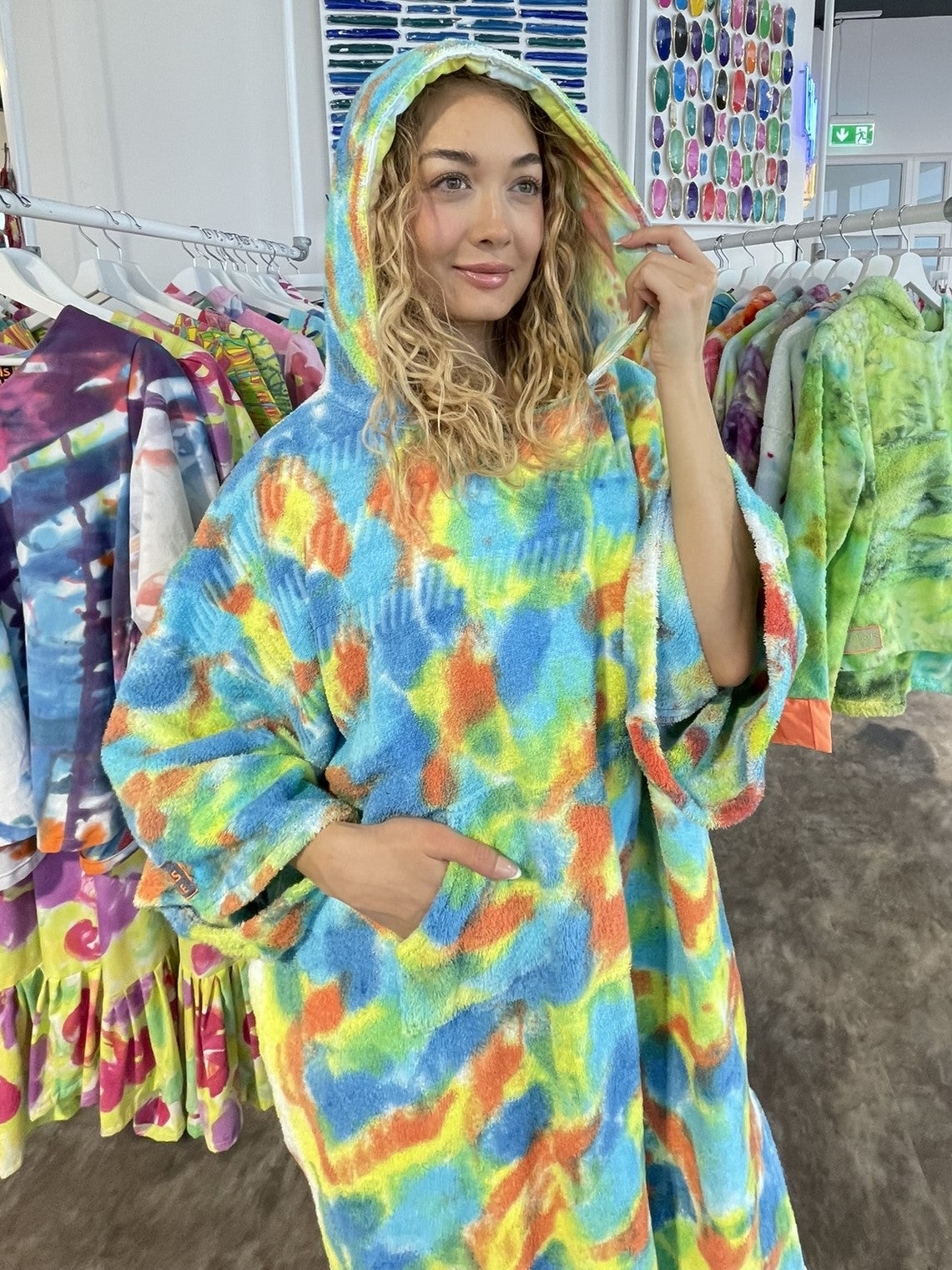 Handpainted Swim Poncho / Swimrobe