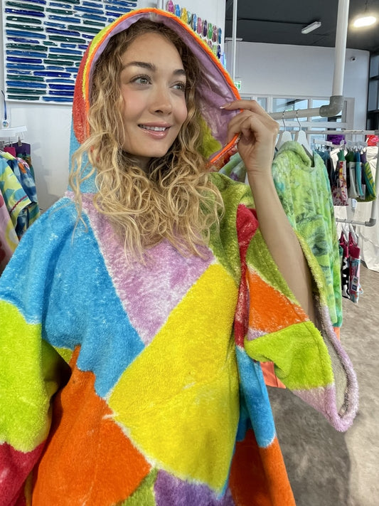 Handpainted Swim Poncho / Swimrobe