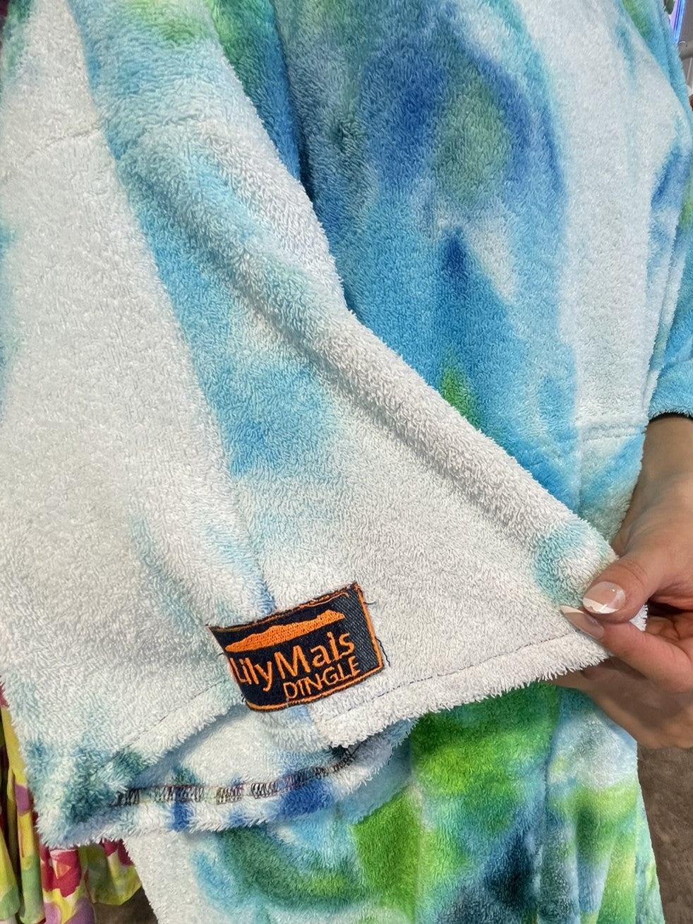 Ice-Dyed Swim Poncho / Swimrobe