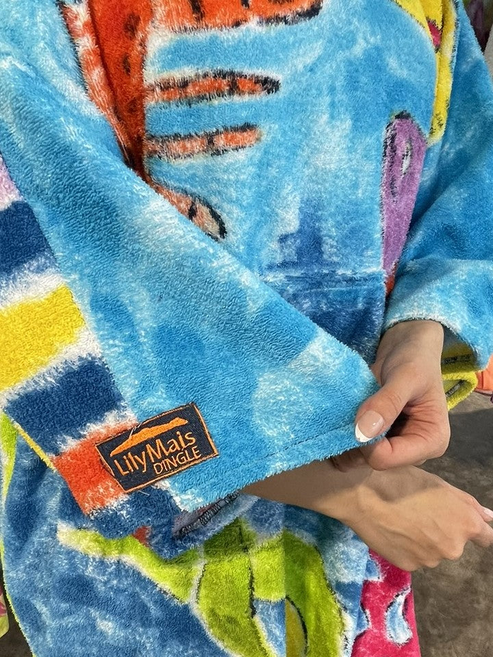 Handpainted Swim Poncho / Swimrobe