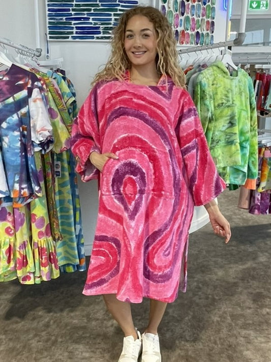 Handpainted Swim Poncho / Swimrobe