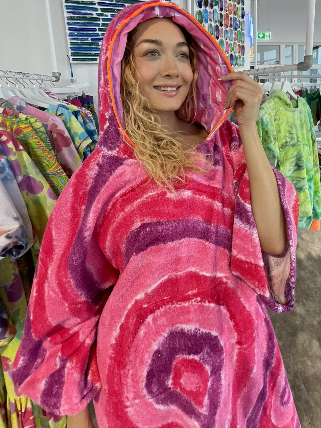 Handpainted Swim Poncho / Swimrobe