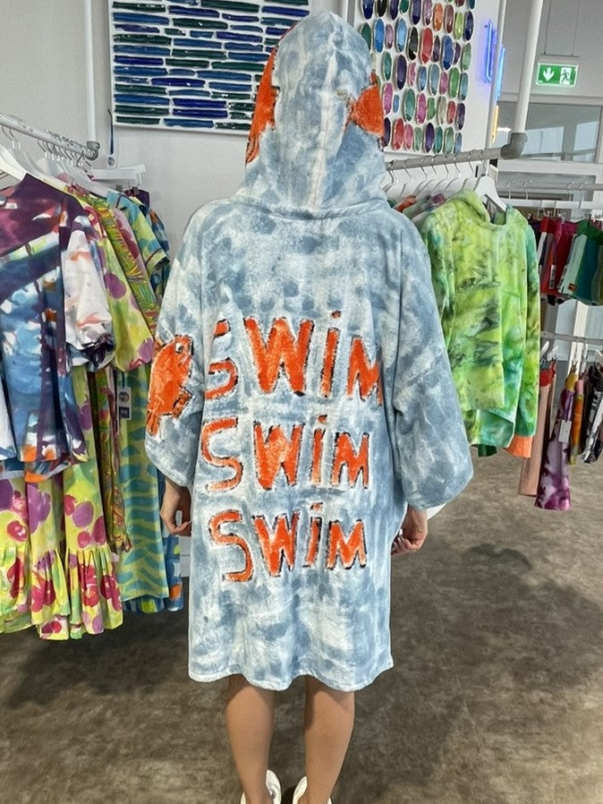 Handpainted Swim Poncho / Swimrobe