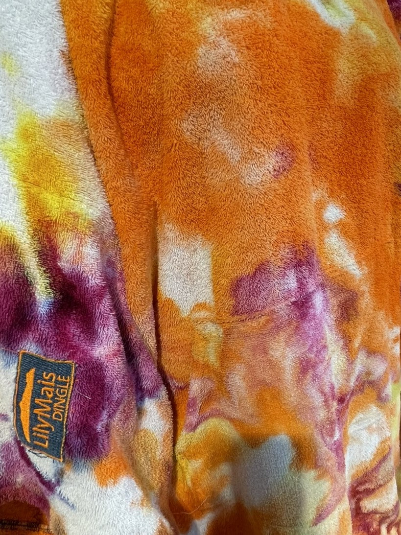 Ice-Dyed Swim Poncho / Swimrobe